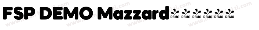 FSP DEMO Mazzard字体转换